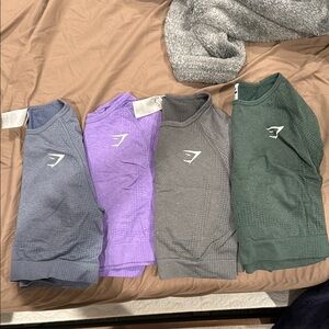 Women’s long sleeve vital seamless Gymshark - Blue, Purple, Gray, Green